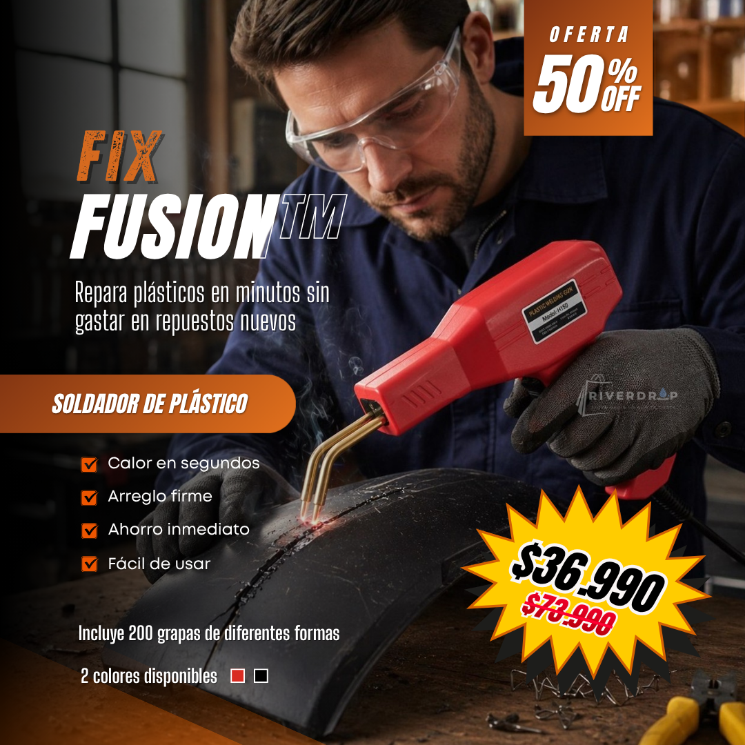 FixFusion™ - Repara plásticos en minutos sin gastar en repuestos nuevos