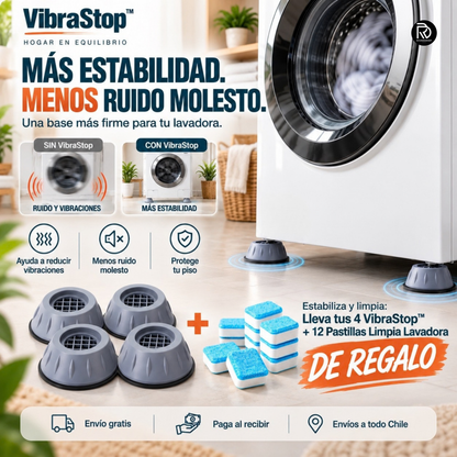 VibraStop™ + REGALO - Más estabilidad. Menos ruido molesto.