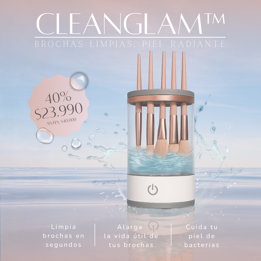 CleanGlam™ - Brochas limpias. Piel Radiante