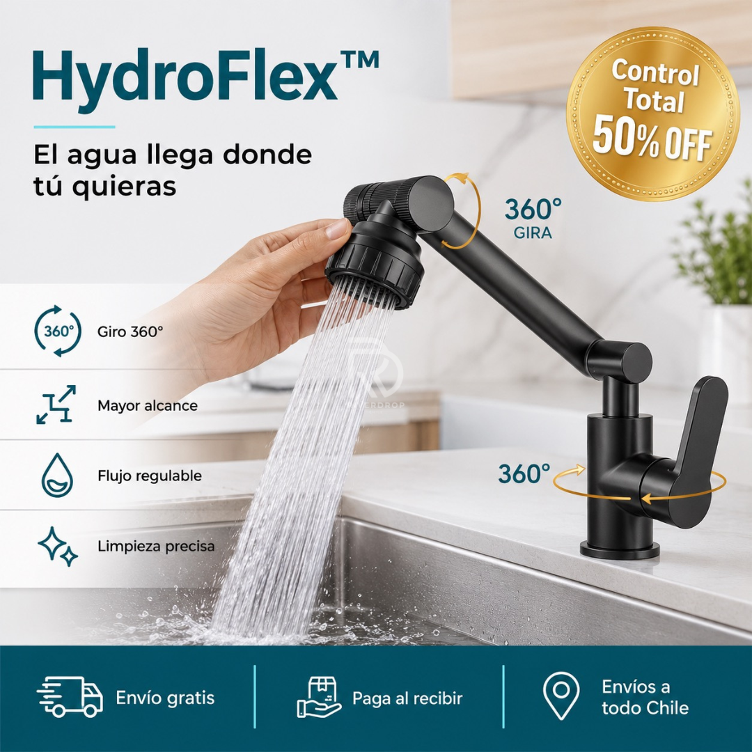 HydroFlex™ - El agua llega donde tú quieras