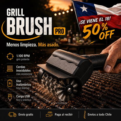 Grill Brush™ Pro - Menos limpieza. Más asado