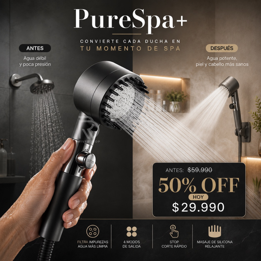 PureSpa+™ - Convierte cada ducha en tu momento de spa