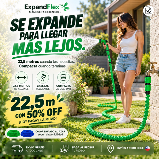 ExpandFlex™ 22,5 m - Se expande para llegar más lejos