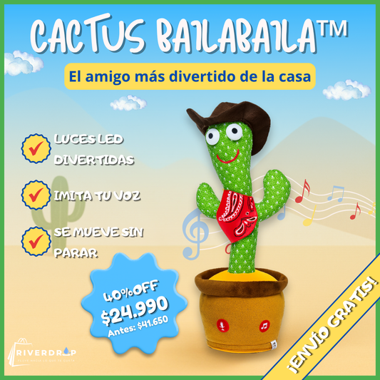 🌵Cactus BailaBaila™ - El amigo más divertido de la casa ✨