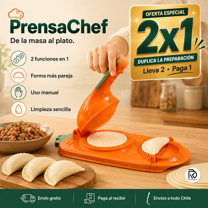 PrensaChef™ 2x1 - ¡De la masa al plato!