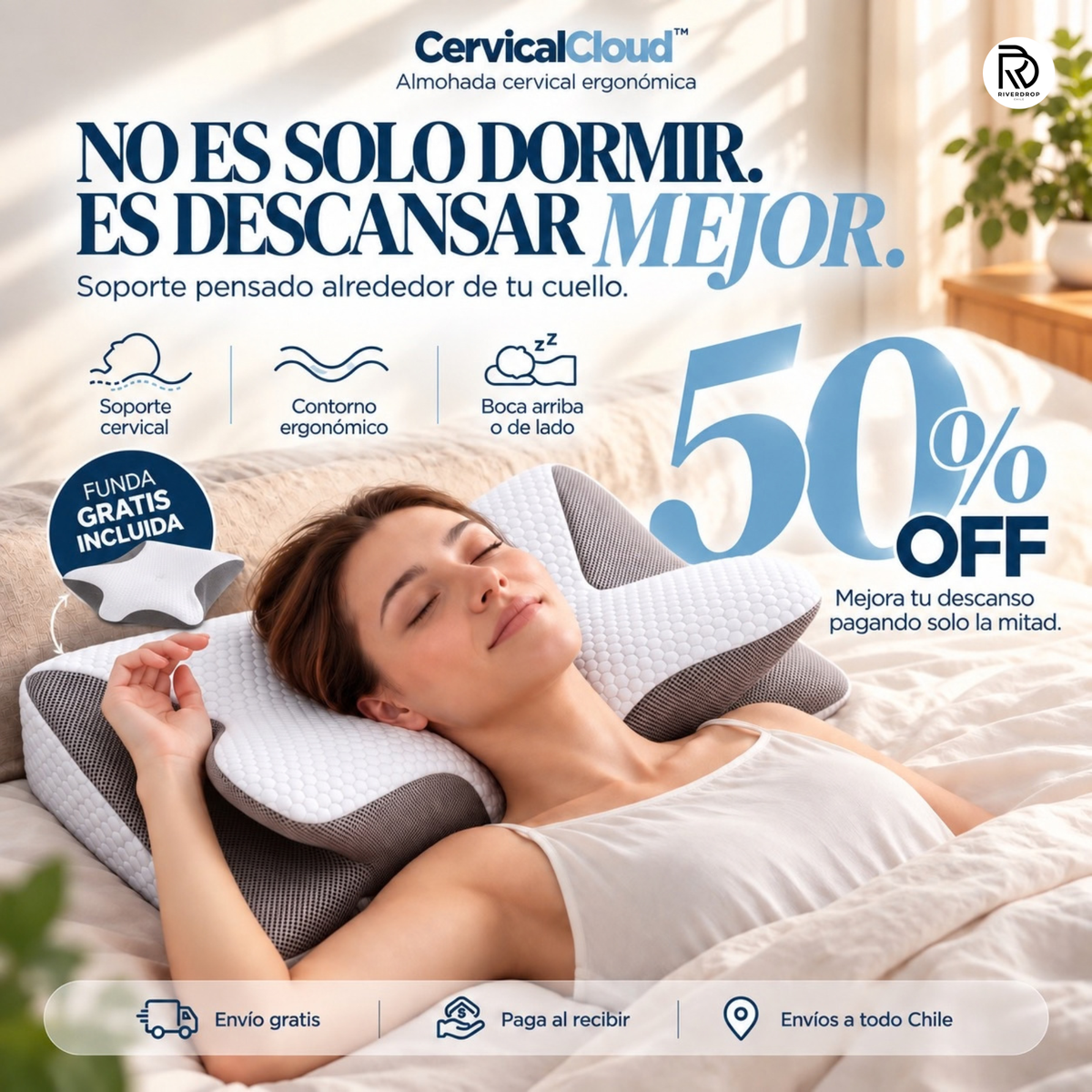 CervicalCloud™ - No es solo dormir. Es descansar mejor.