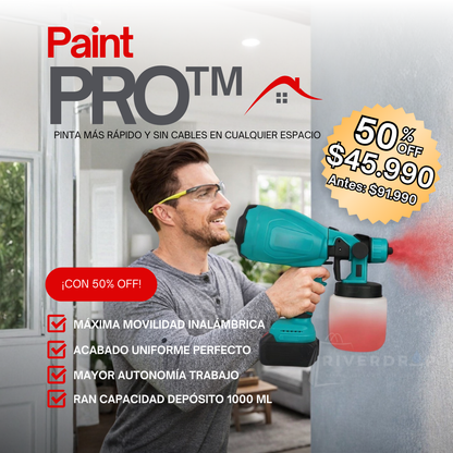 PaintPro™ - Pinta más rápido y sin cables en cualquier espacio