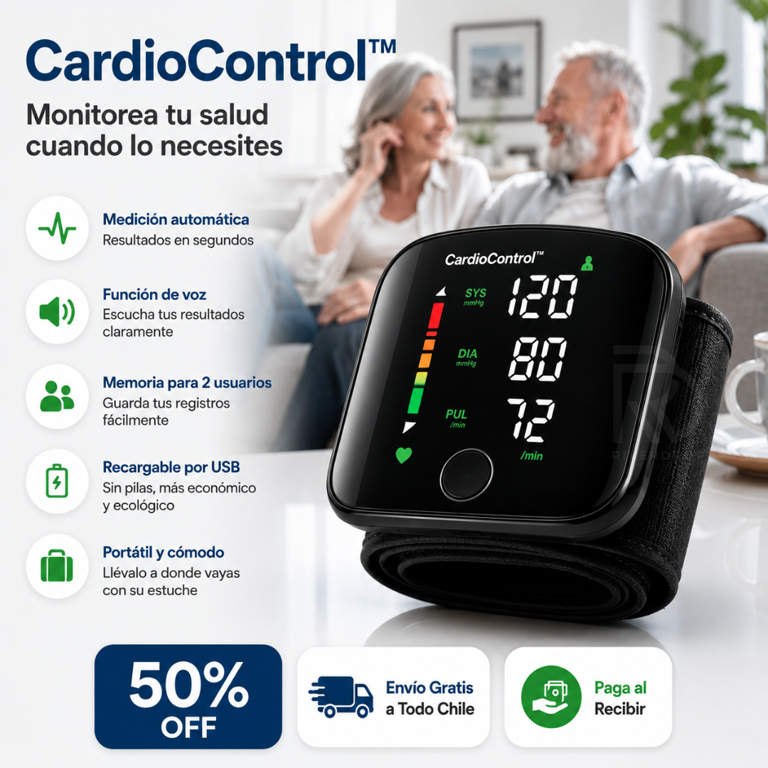 CardioControl™ - Monitorea tu salud cuando lo necesites.