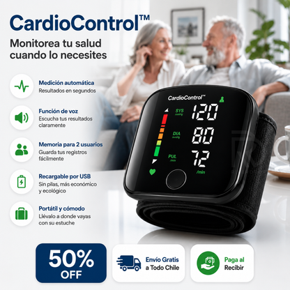CardioControl™ - Monitorea tu salud cuando lo necesites.