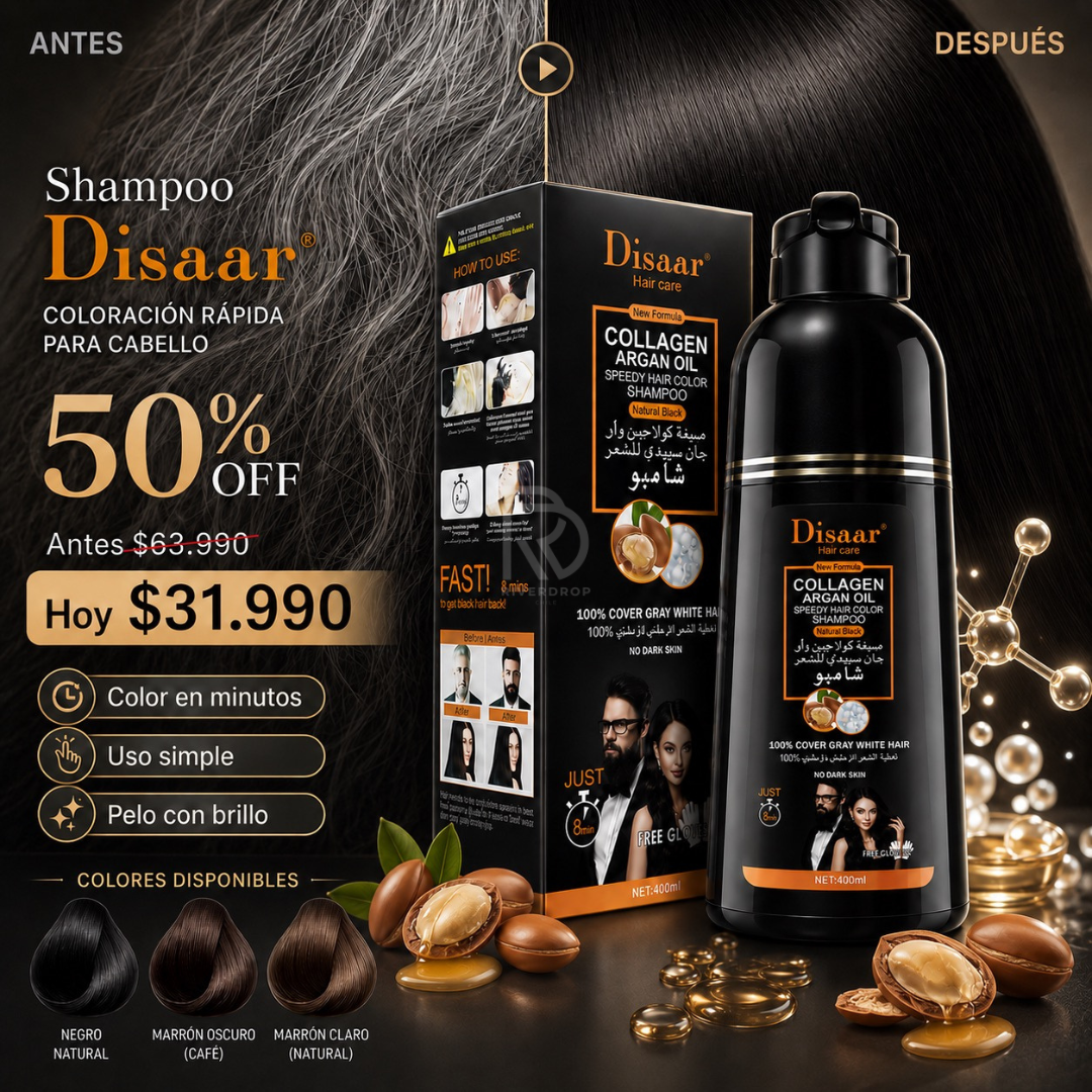 Shampoo Disaar - coloración rápida para cabello