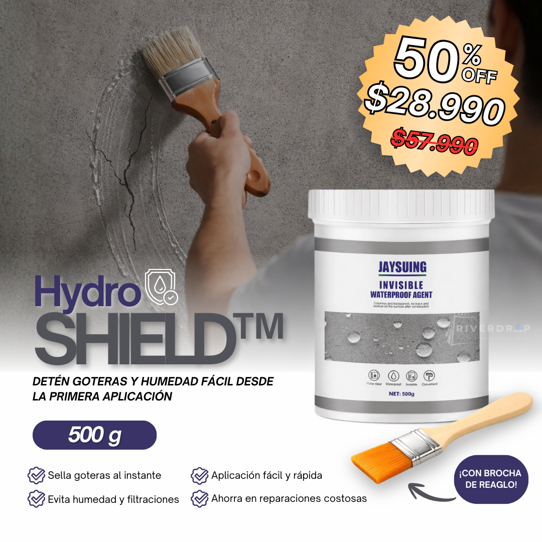 HydroShield™ - Detén goteras y humedad fácil desde la primera aplicación