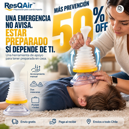 ResQAir™ - Una emergencia no avisa. Estar preparado sí depende de ti.