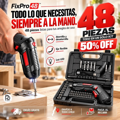 FixPro 48™ -  Todo lo que necesitas, siempre a la mano.
