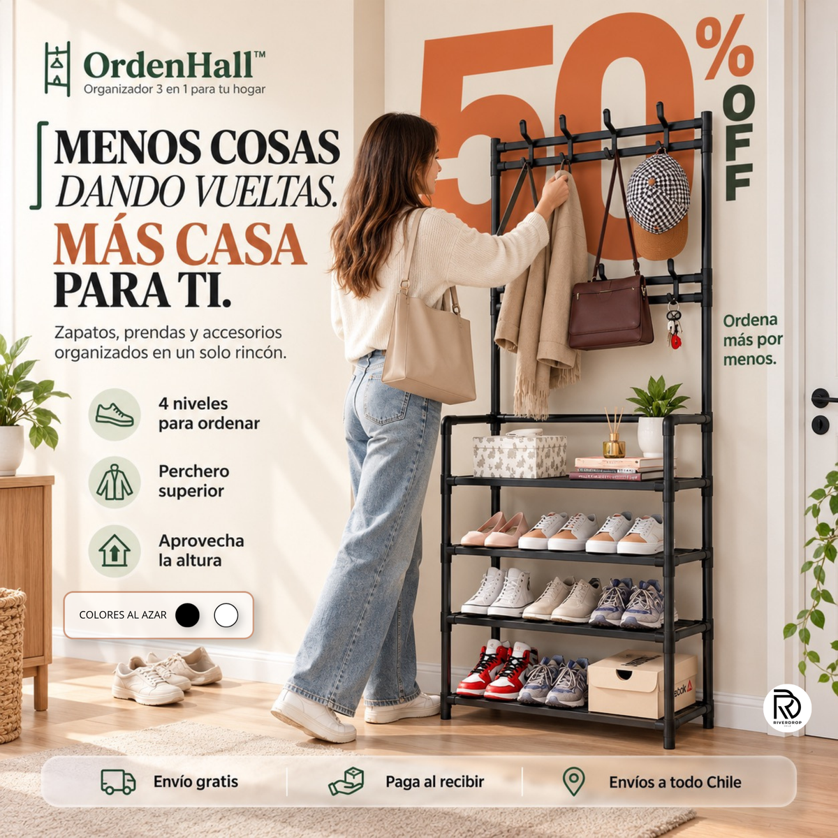 OrdenHall™ 4 niveles - El orden que tu casa necesitaba