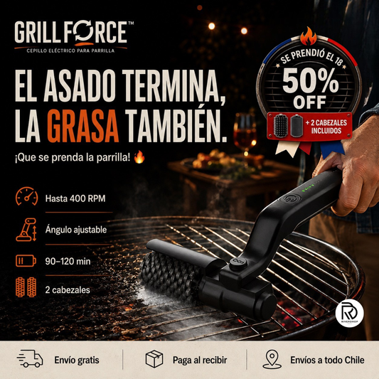 GrillForce™ - El asado termina, la grasa también