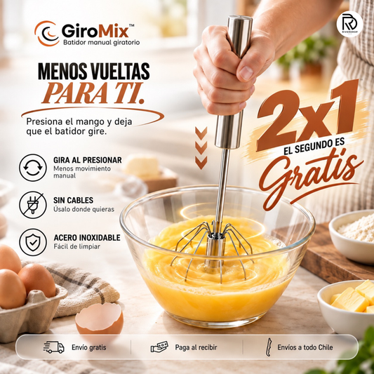 GiroMix™ - Sin cables, sin ruido, sin cansancio