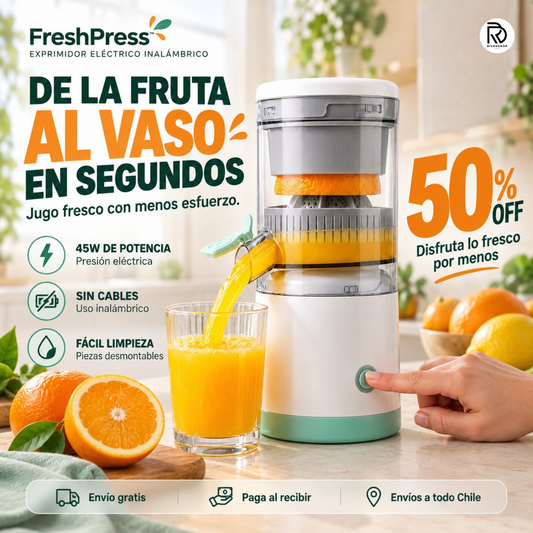 FreshPress™ - De la fruta al vaso en segundos