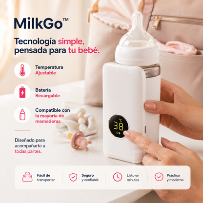 MilkGo™ - Leche tibia en minutos, estés donde estés.