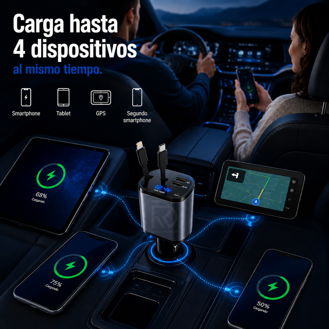 ChargeFlex™ - Todo lo que necesitas en un solo cargador.