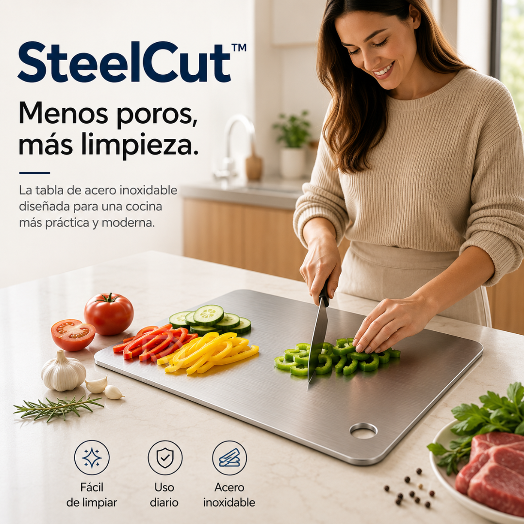 SteelCut™ - Menos poros, más limpieza.