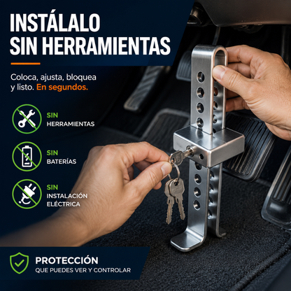 PedalLock™ - Protección inteligente, sin instalaciones eléctricas.
