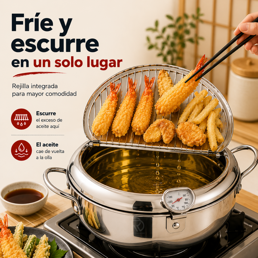 TempuraCook™ - El secreto para frituras crujientes al estilo japonés.