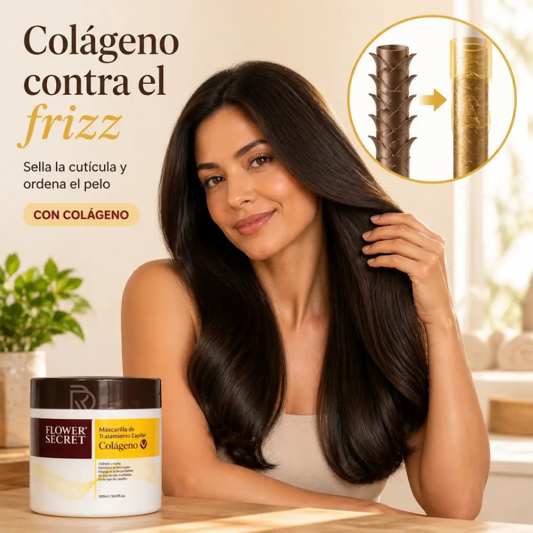 Flower Secret™ - El colágeno que tu pelo estaba pidiendo.