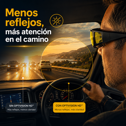 OptiVision HD™ 2x1 - Protege tus ojos sin dejar de ver con claridad.