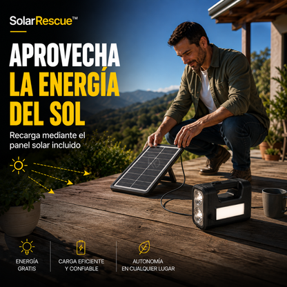 SolarRescue™ - Luz y energía cuando más la necesitas.