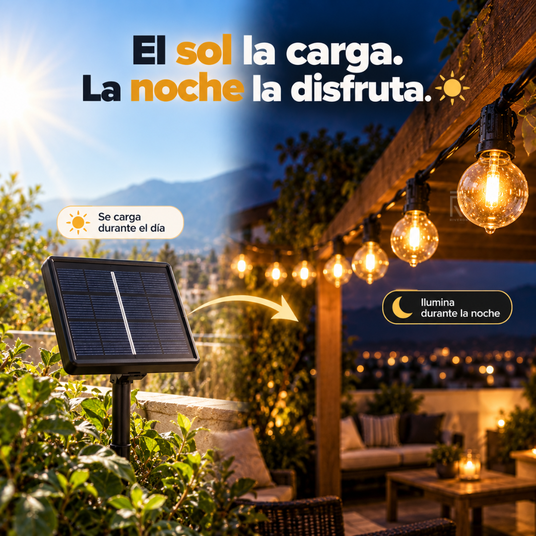 SolarGlow™ - Convierte cualquier rincón exterior en tu lugar favorito.