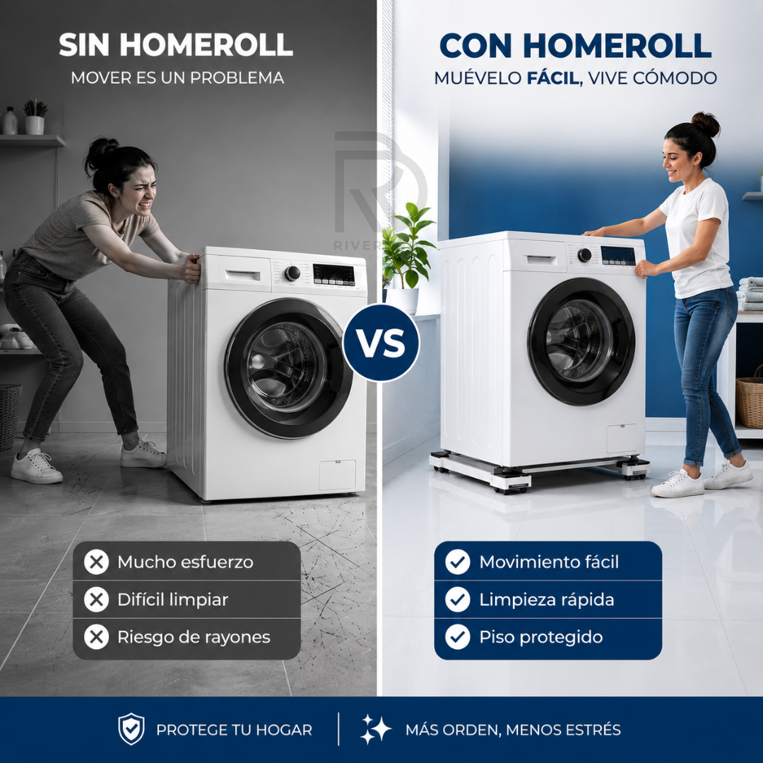 HomeRoll™ - Muévelo fácil, vive cómodo.
