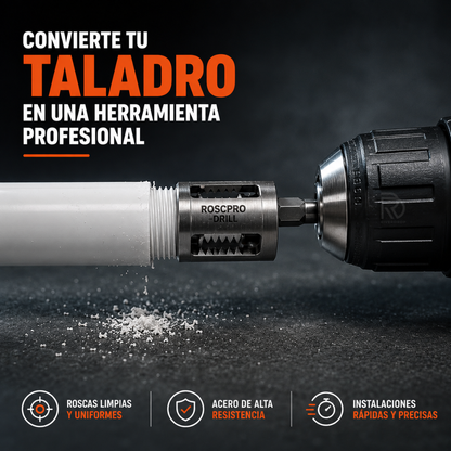 RoscPro Drill™ - Haz roscas profesionales con tu taladro en segundos.