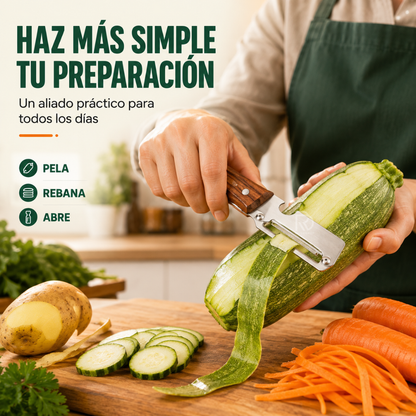 CortaFácil 3en1™ - Prepara tus verduras de forma rápida, práctica y uniforme.