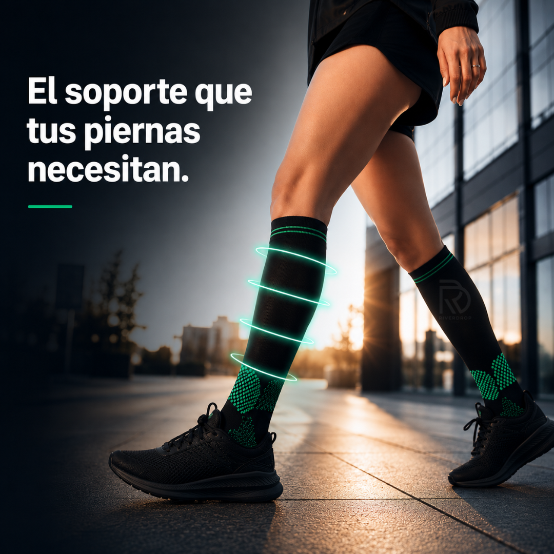 AeroCompress™ 2x1 - El soporte que tus piernas necesitan.