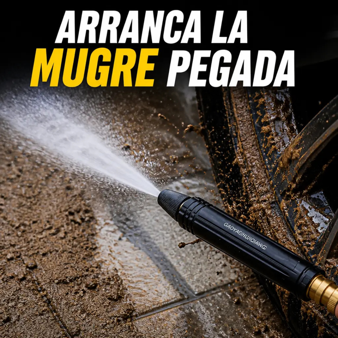 HydroBlast™ - La presión que tu manguera nunca tuvo.