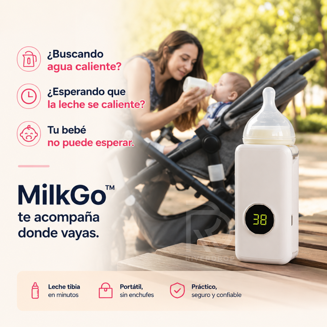 MilkGo™ - Leche tibia en minutos, estés donde estés.