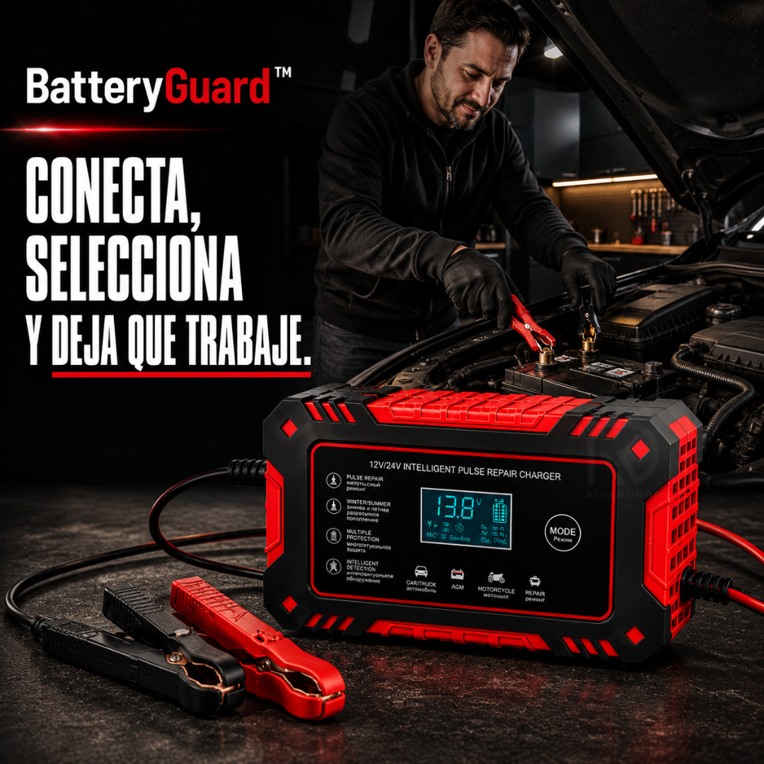 BatteryGuard™ - Conecta, selecciona y deja que trabaje.