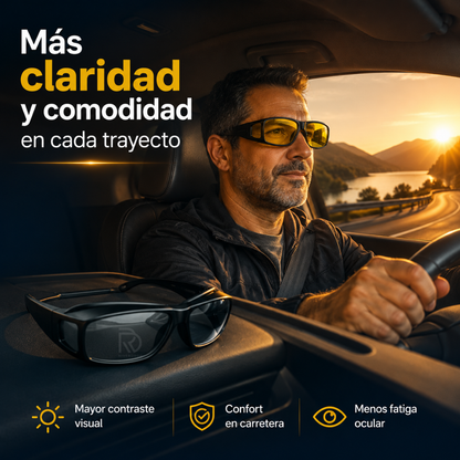 OptiVision HD™ 2x1 - Protege tus ojos sin dejar de ver con claridad.