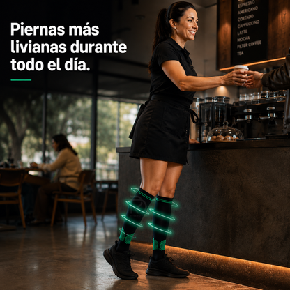 AeroCompress™ 2x1 - El soporte que tus piernas necesitan.