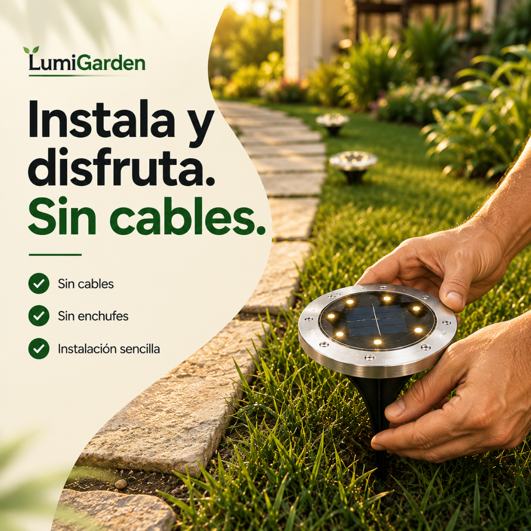 LumiGarden™ - Dale vida a tus exteriores con la energía del sol.