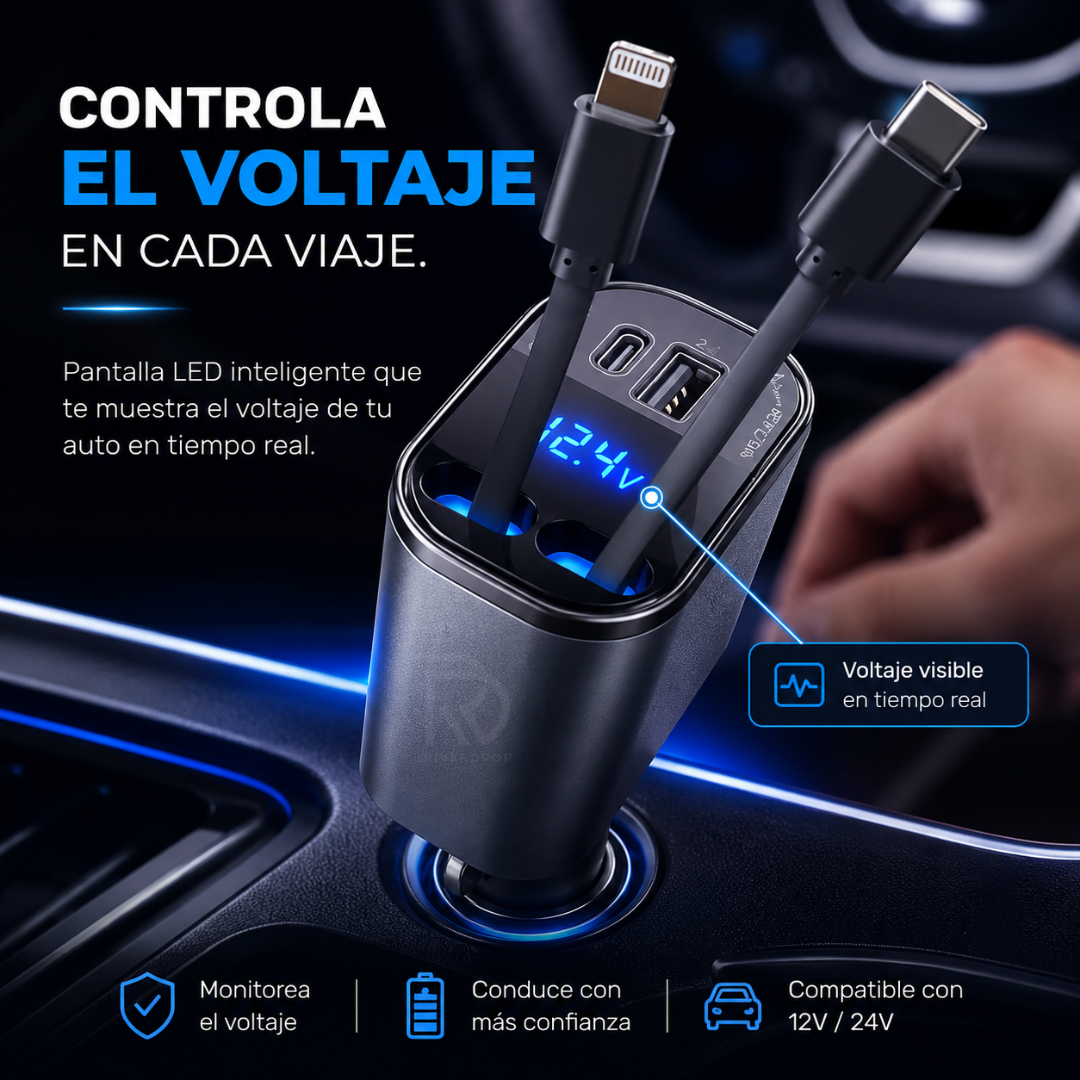 ChargeFlex™ - Todo lo que necesitas en un solo cargador.