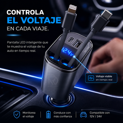 ChargeFlex™ - Todo lo que necesitas en un solo cargador.
