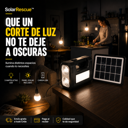 SolarRescue™ - Luz y energía cuando más la necesitas.