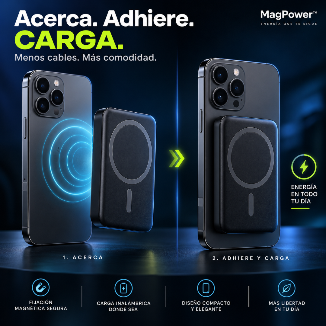 MagPower™ - Tu carga, siempre contigo.