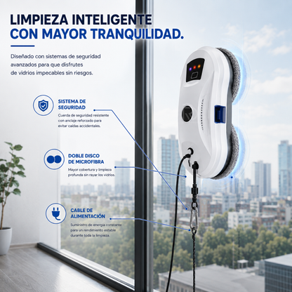 ClearView Robot™ - Cristales brillantes con solo presionar un botón.
