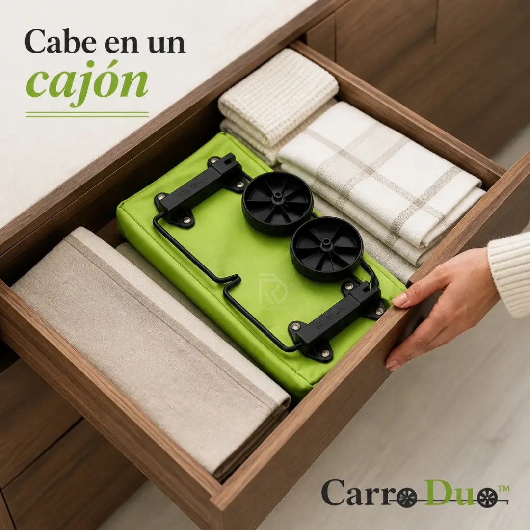 CarroDuo™ - Tus compras ruedan, tu espalda descansa.