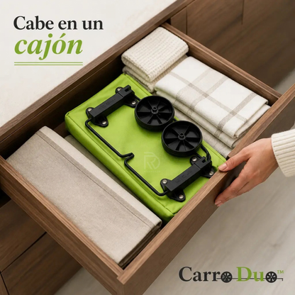 CarroDuo™ - Tus compras ruedan, tu espalda descansa.