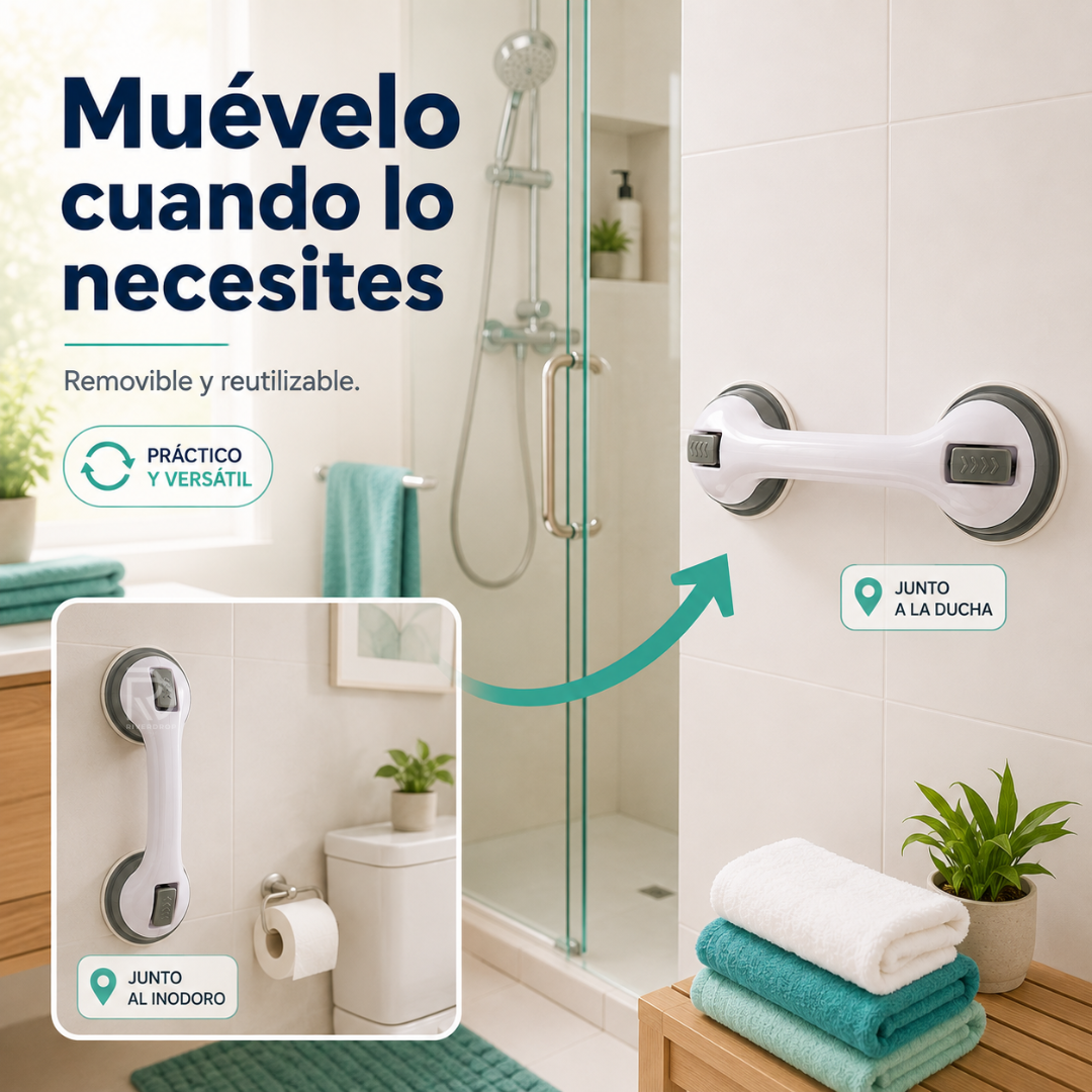 SafeGrip™ - Un punto de apoyo justo donde más lo necesitas.