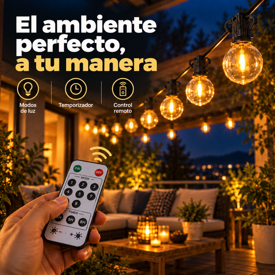 SolarGlow™ - Convierte cualquier rincón exterior en tu lugar favorito.