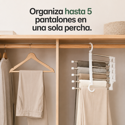 PerchaSmart™ 3x1 - Más espacio en segundos, sin cambiar tu clóset.